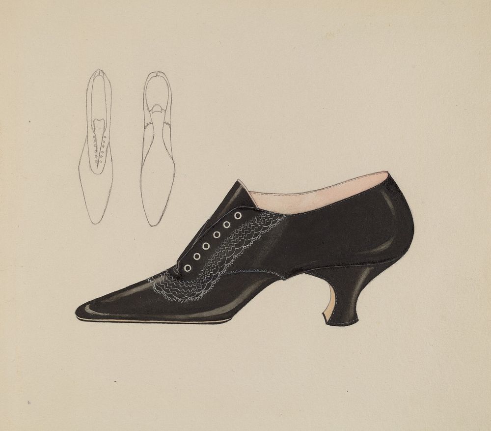 Woman's Shoe (1935–1942) by Carl Schutz.   