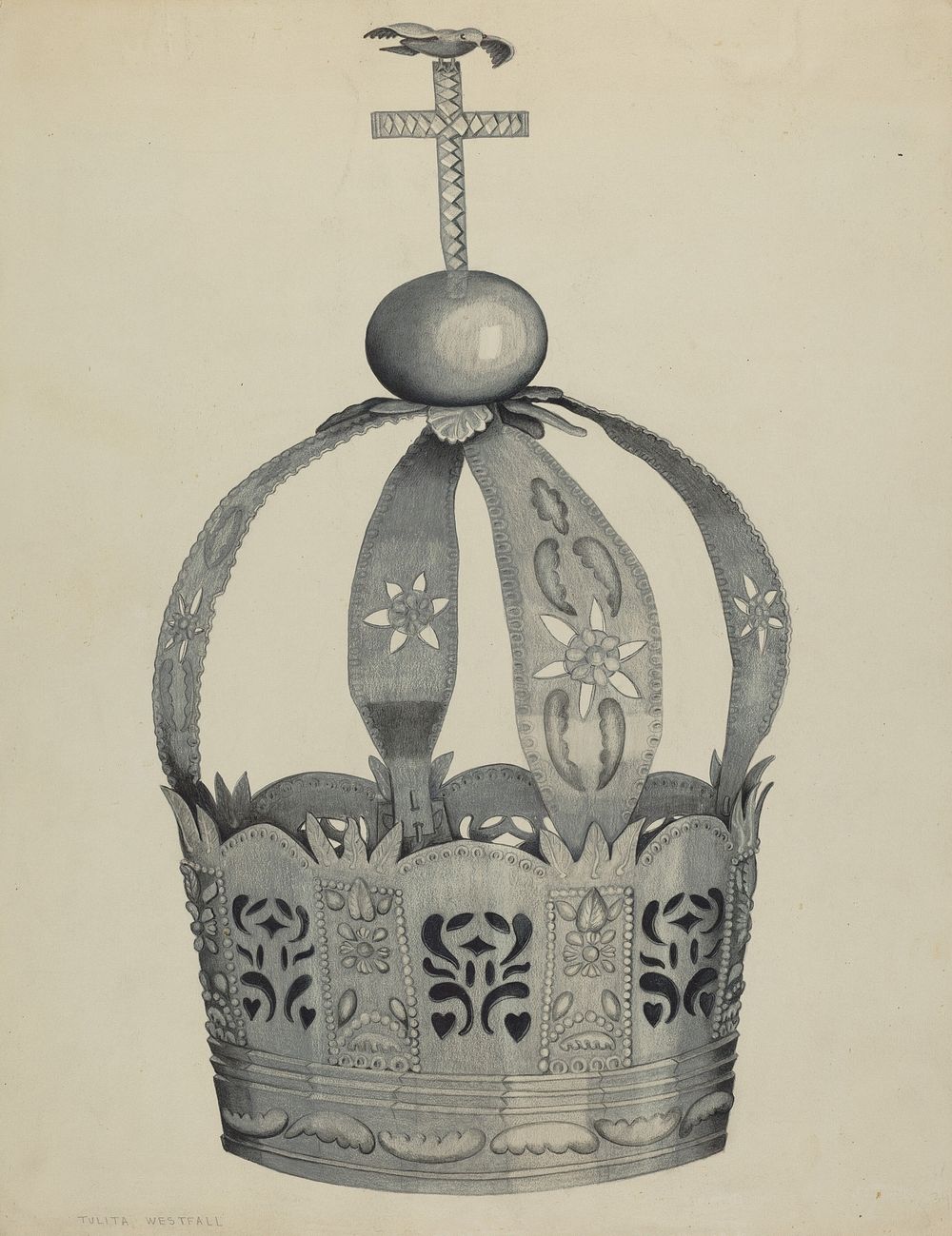 Silver Crown (Crown of the Holy Ghost) (ca.1937) by Ethel Dougan & Tulita Westfall.  