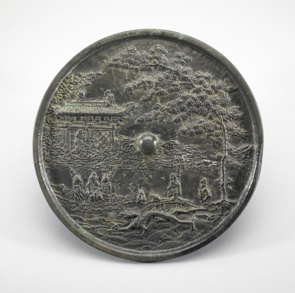 Mirror with Design of Emperor Ming of Tang Visiting the Lunar Palace
