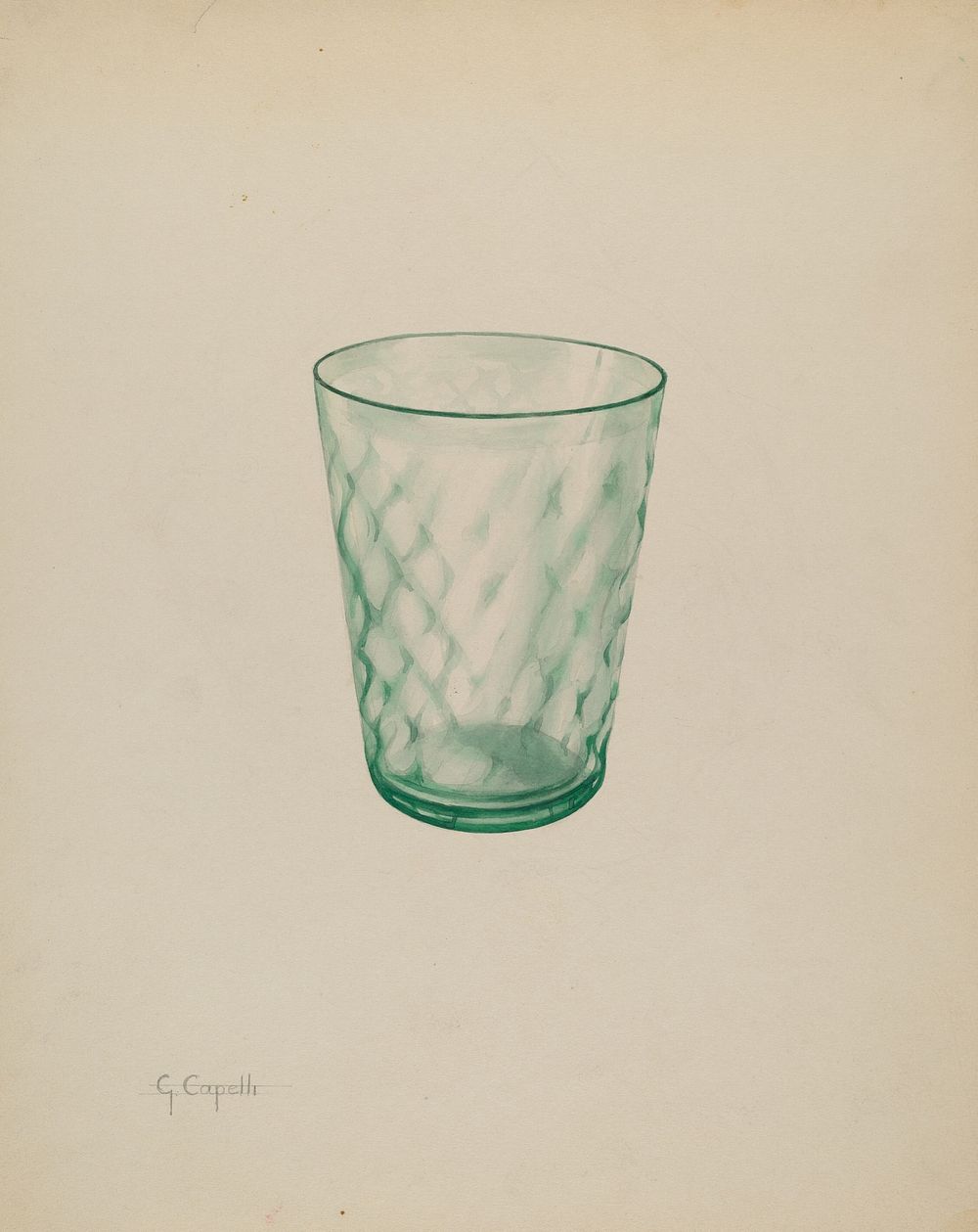 Tumbler (ca.1937) by Giacinto Capelli.  