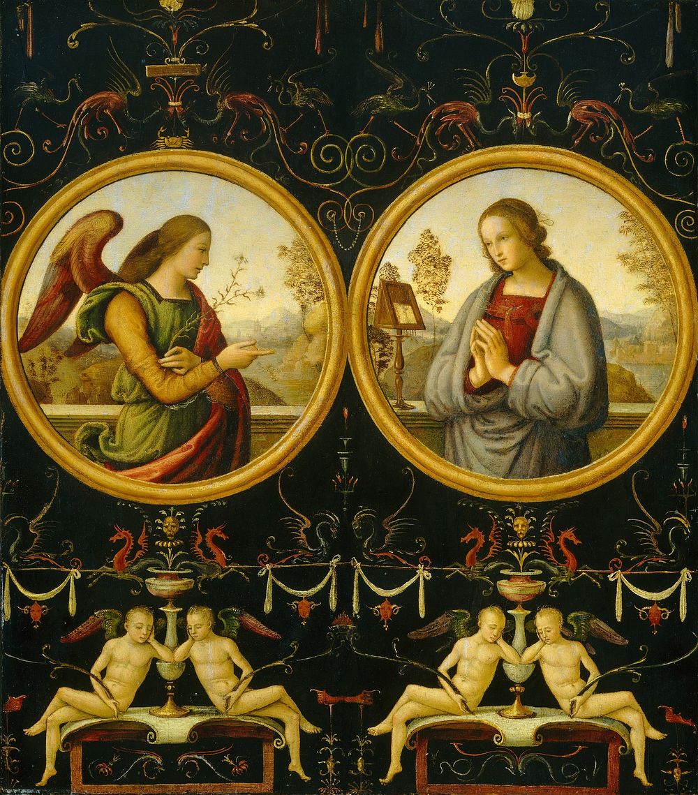 The Annunciation (1510–1515) by Giannicola di Paolo.  