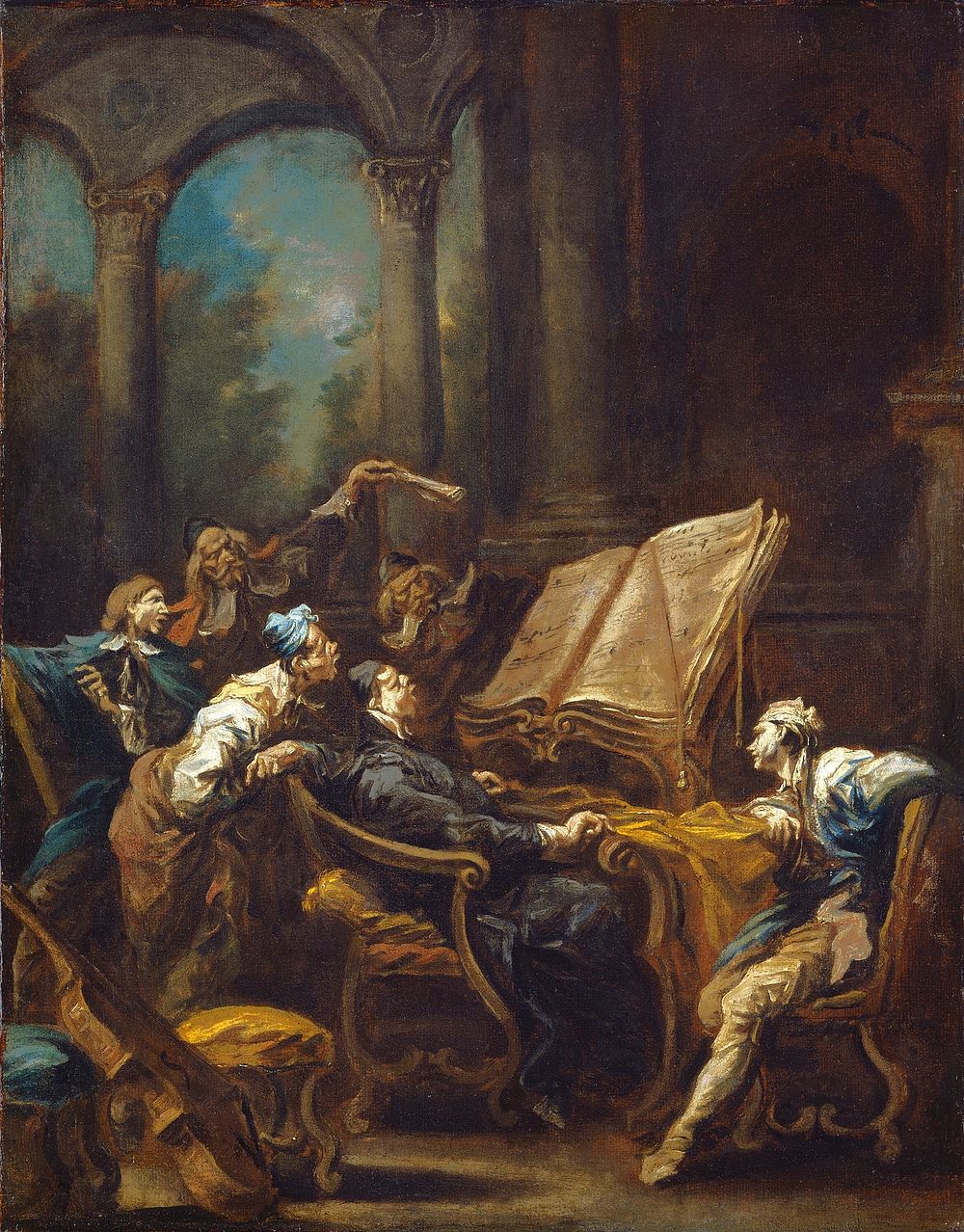 The Choristers (ca. 1740–1745) by Alessandro Magnasco.  