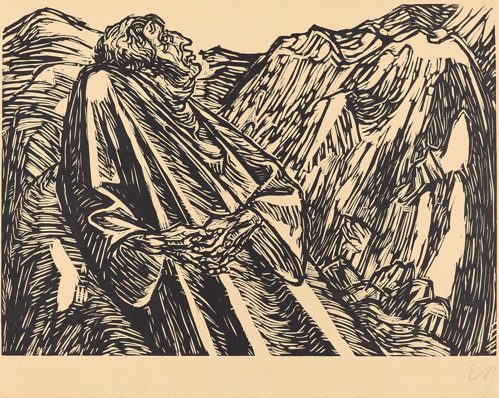 The Cliffs (1920) by Ernst Barlach.  