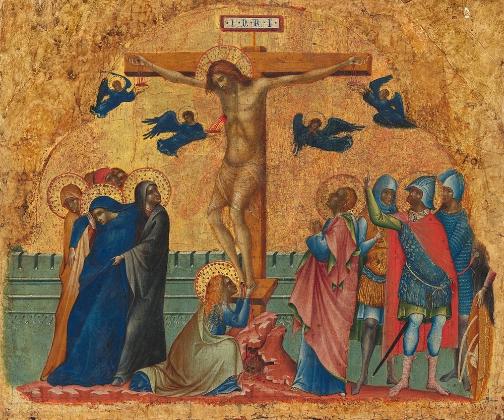The Crucifixion (ca. 1340&ndash;1345) by Paolo Veneziano.  