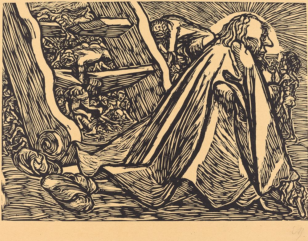 The Divine Beggar (1921) by Ernst Barlach.  