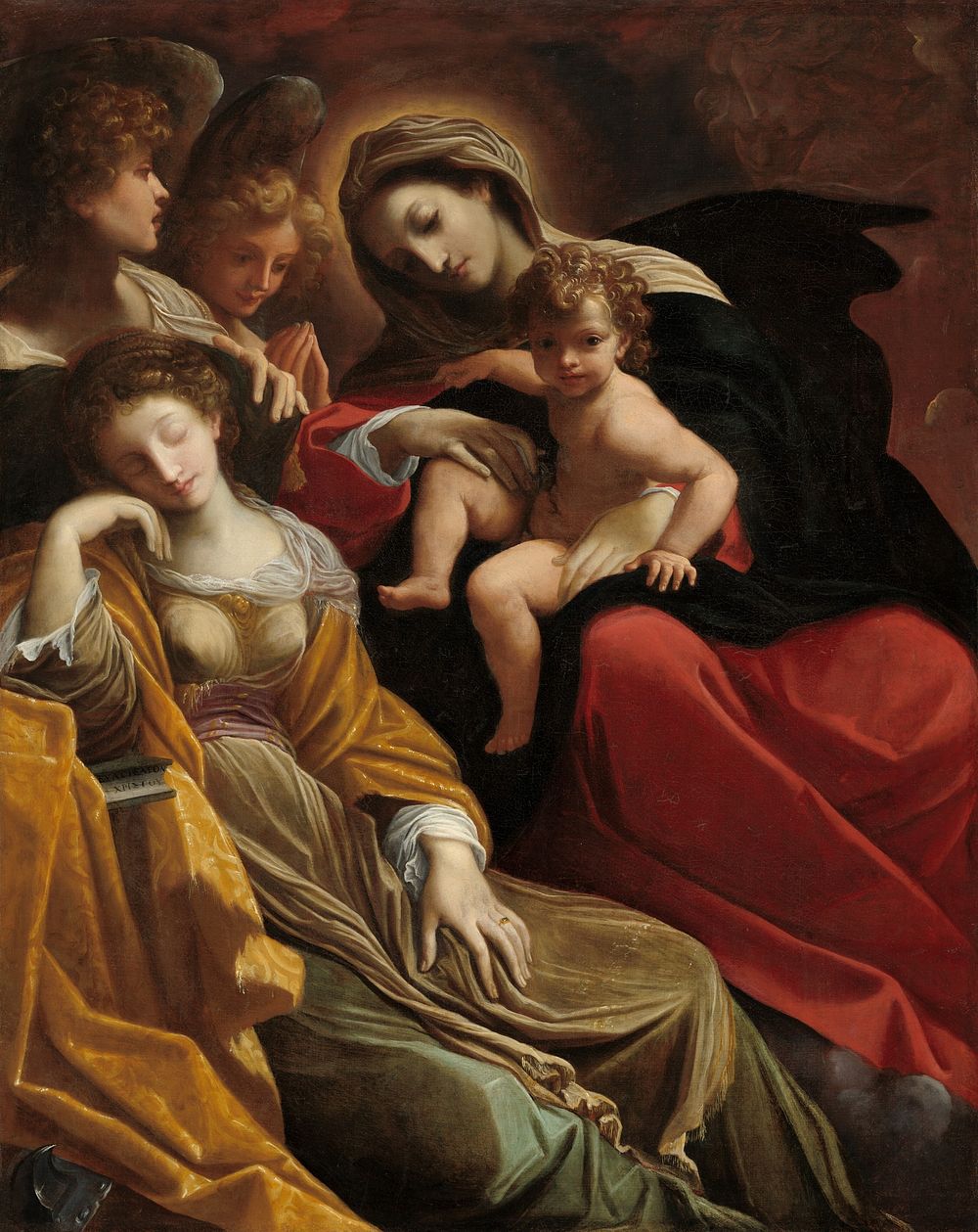 The Dream of Saint Catherine of Alexandria (ca. 1593) by Annibale Carracci.  