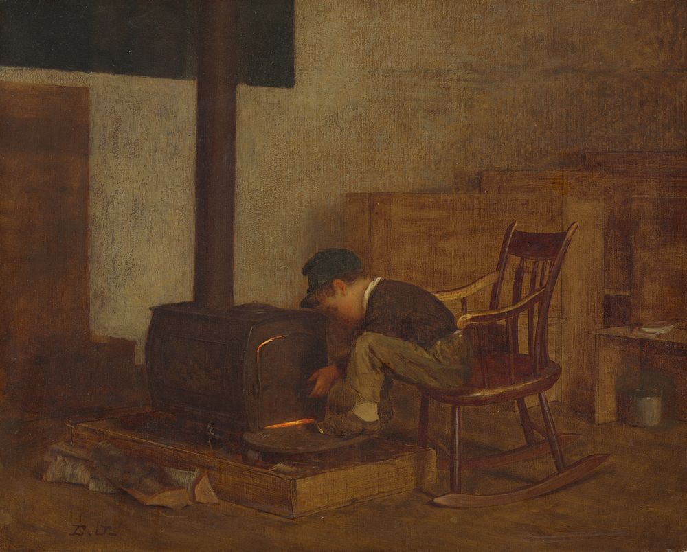 The Early Scholar (ca. 1865) by Eastman Johnson.  