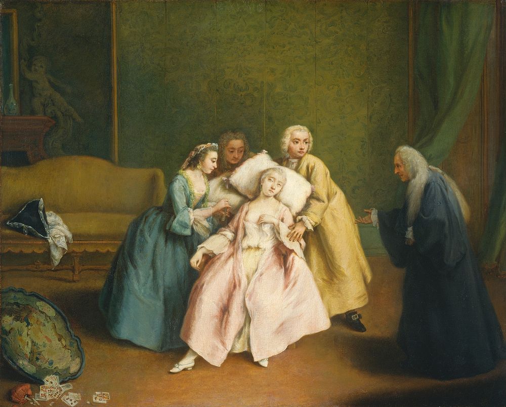 The Faint (ca. 1744) by Pietro Longhi.  