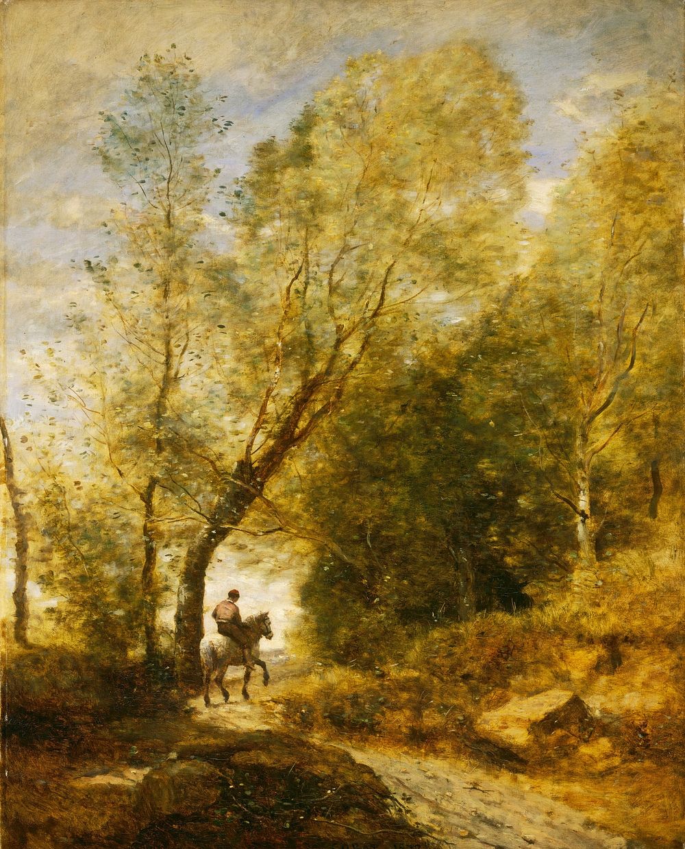 The Forest of Coubron (1872) by Jean Baptiste Camille Corot.  