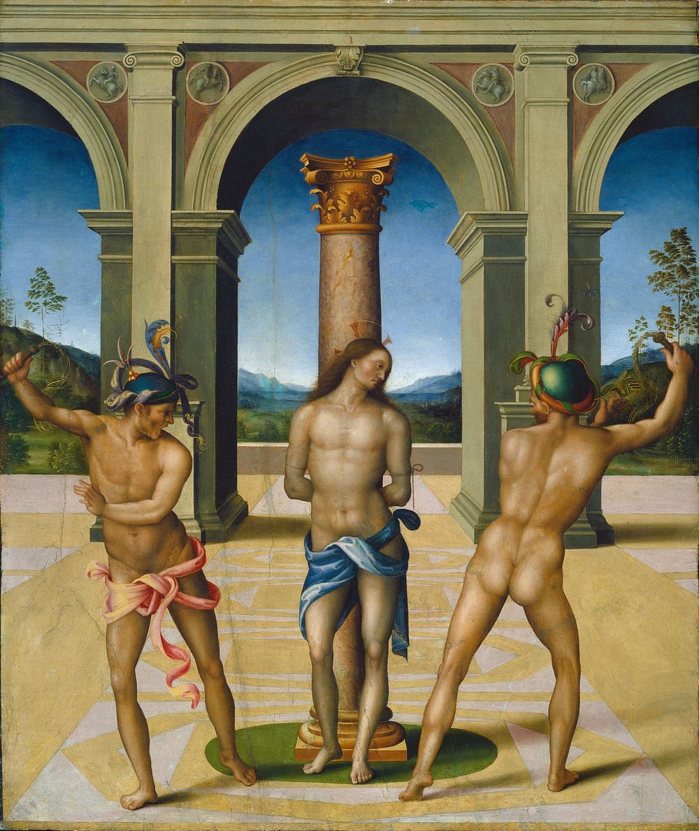 The Flagellation of Christ (ca. 1512–1515) by Bacchiacca.  