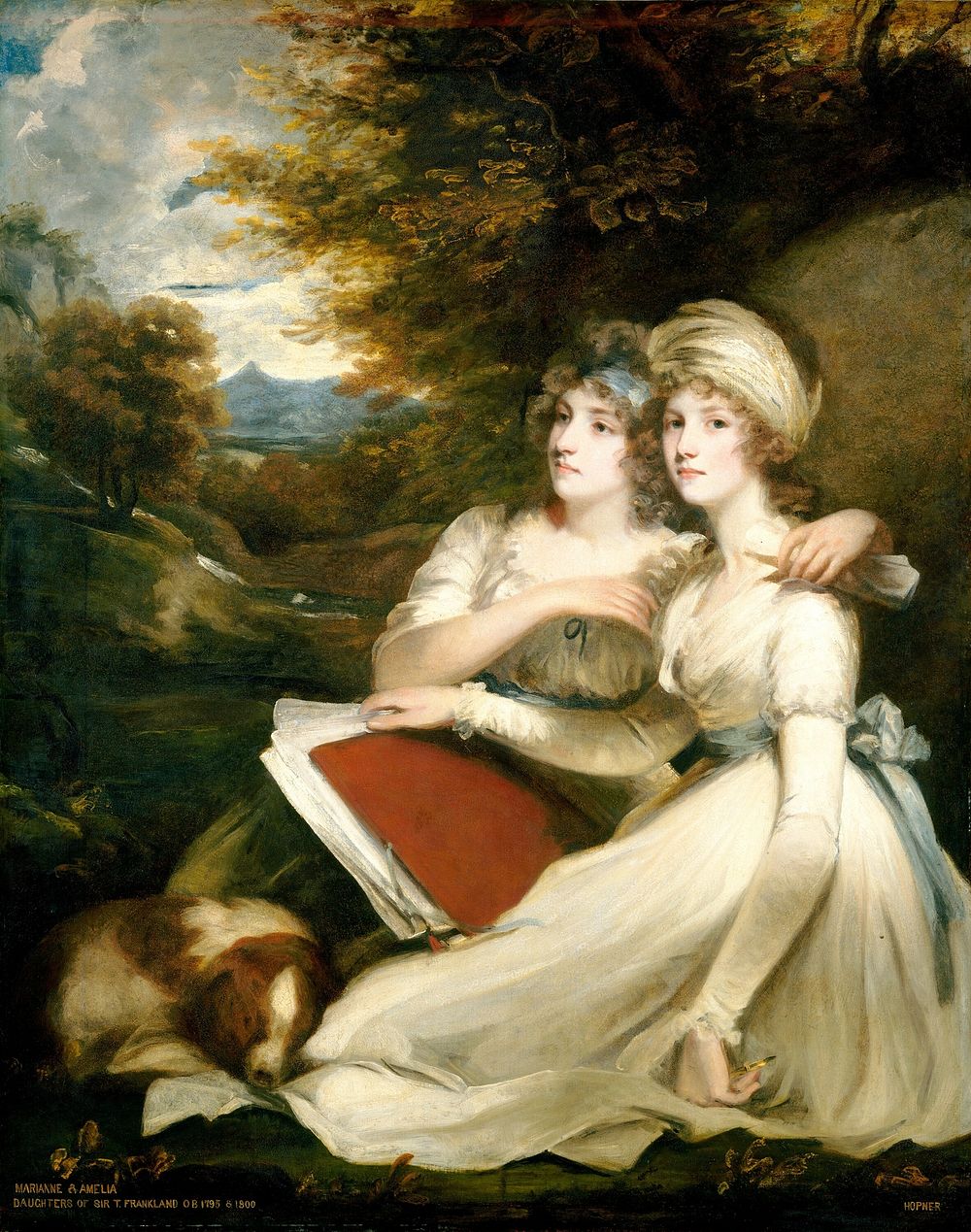 The Frankland Sisters (1795) by John Hoppner.  