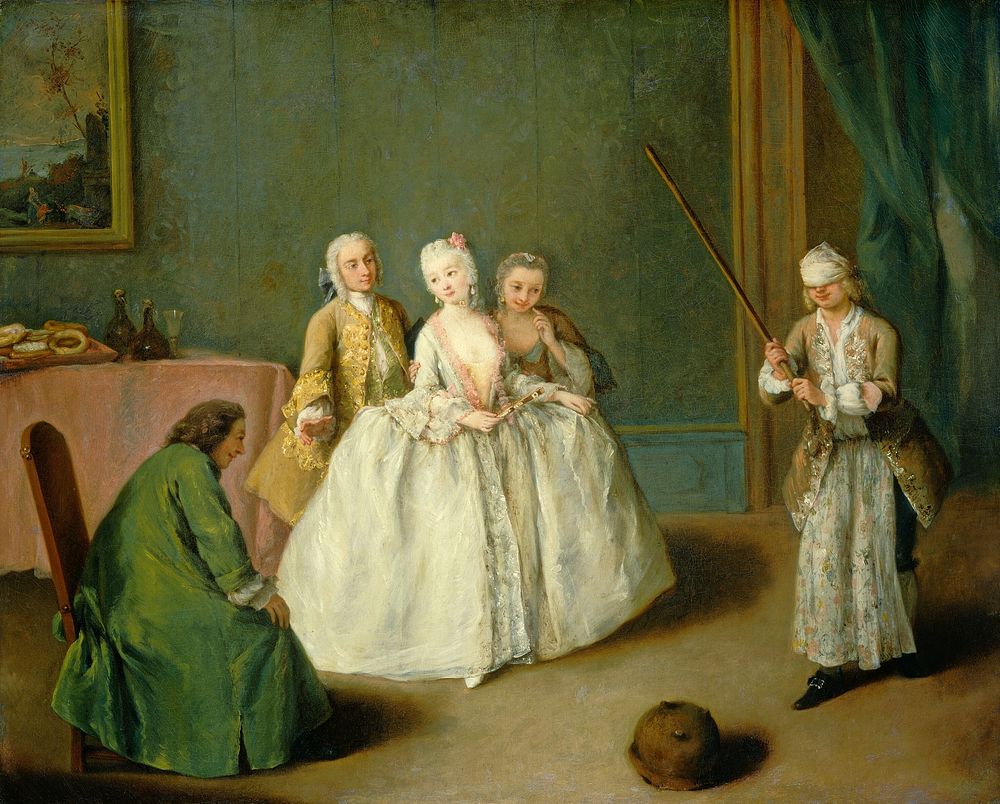 The Game of the Cooking Pot (ca. 1744) by Pietro Longhi.  