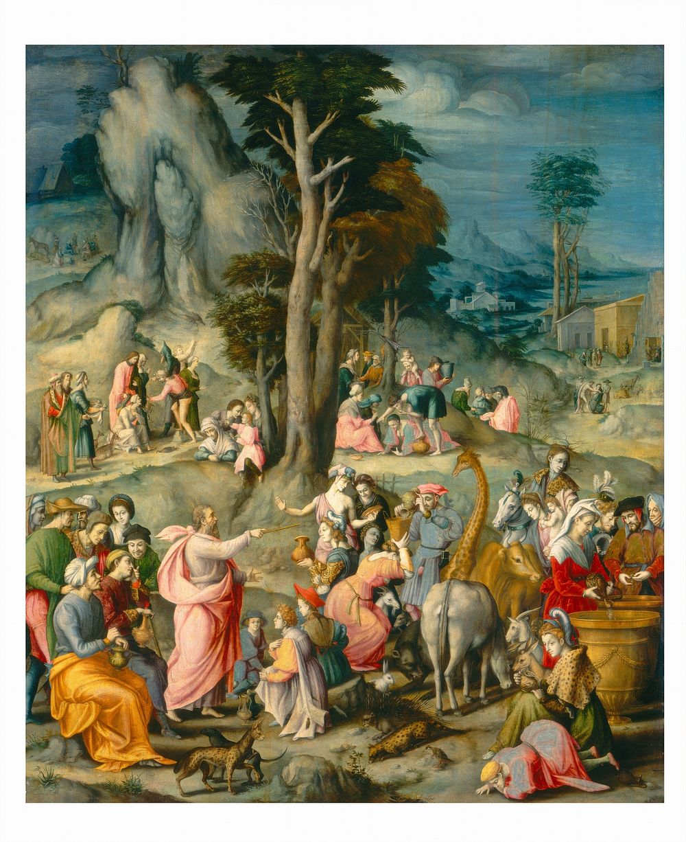 The Gathering of Manna (1540&ndash;1555) by Bacchiacca.  