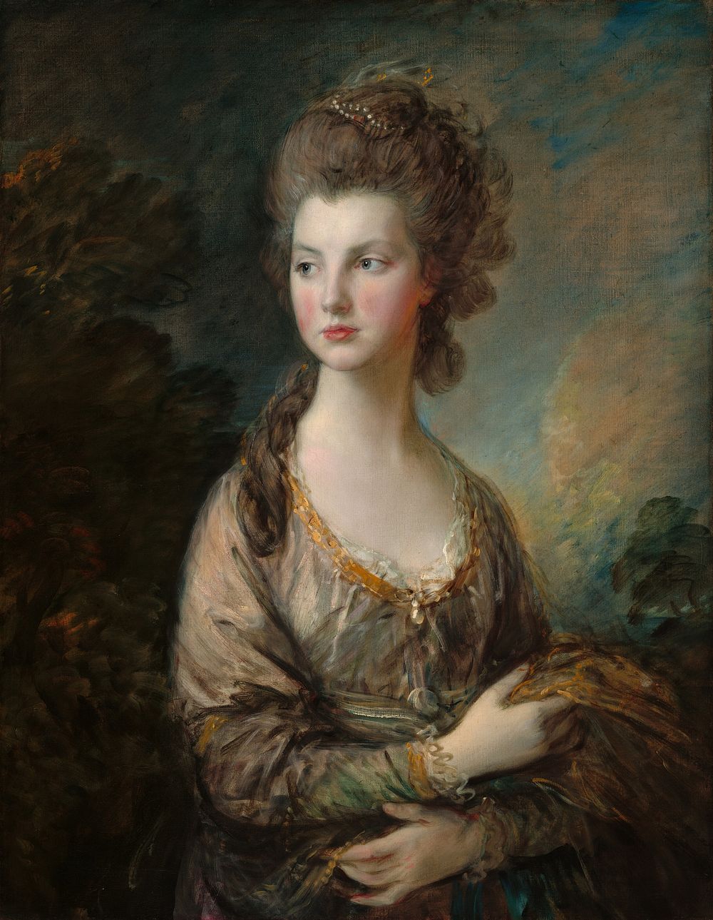 The Hon. Mrs. Thomas Graham (ca. 1775–1777) by Thomas Gainsborough.  