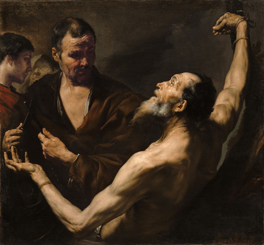 The Martyrdom of Saint Bartholomew (1634) by Jusepe de Ribera.  