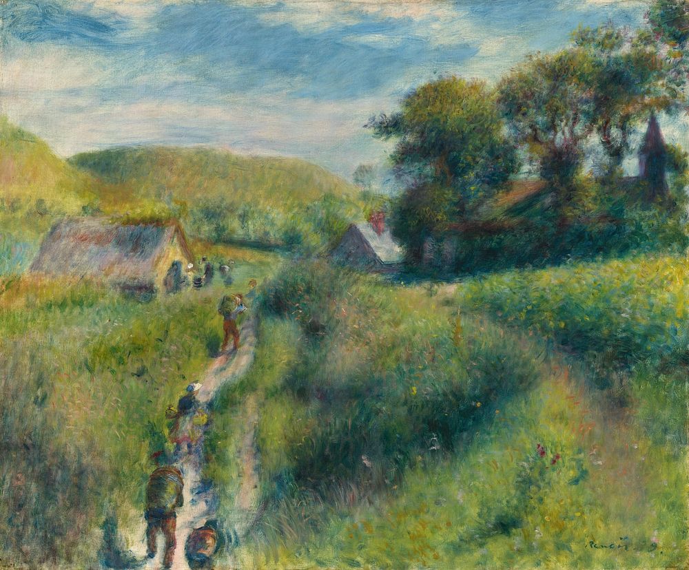 Pierre-Auguste Renoir's The Mussel Harvest (1879) painting in high resolution 