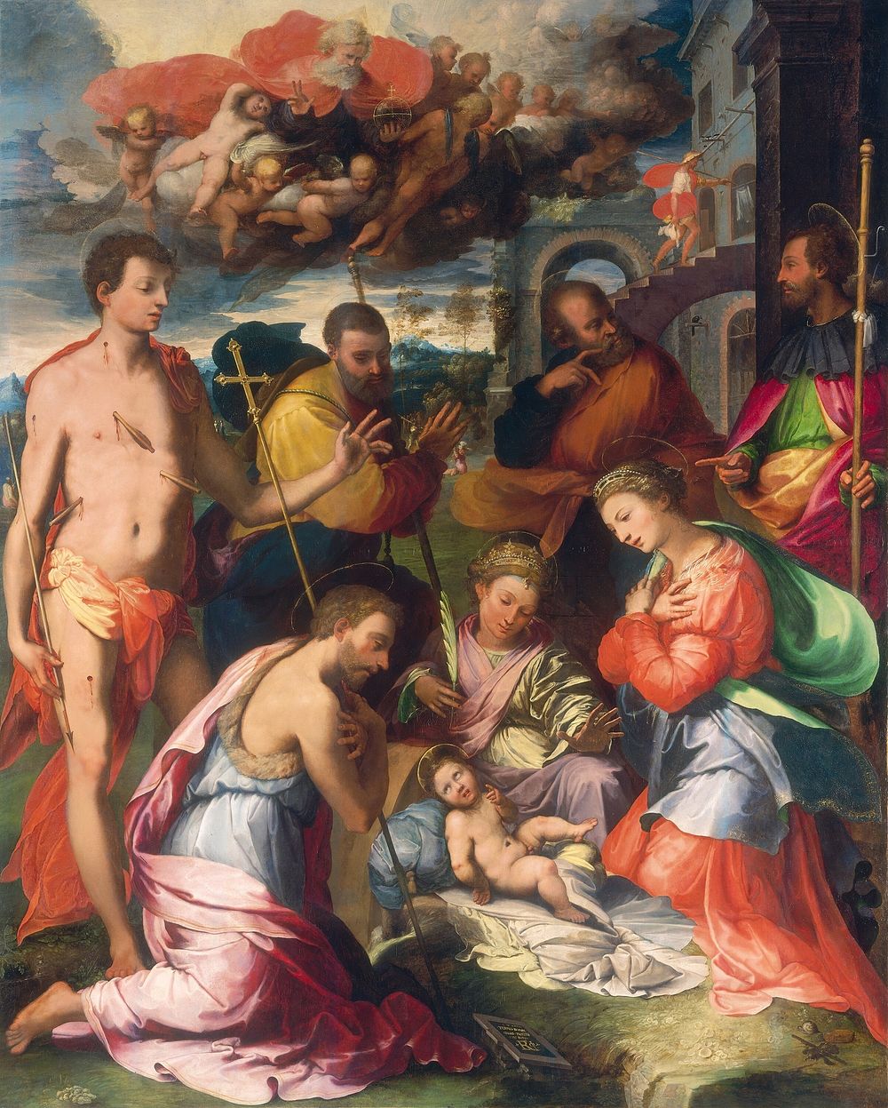 The Nativity (1534) by Perino del Vaga.  