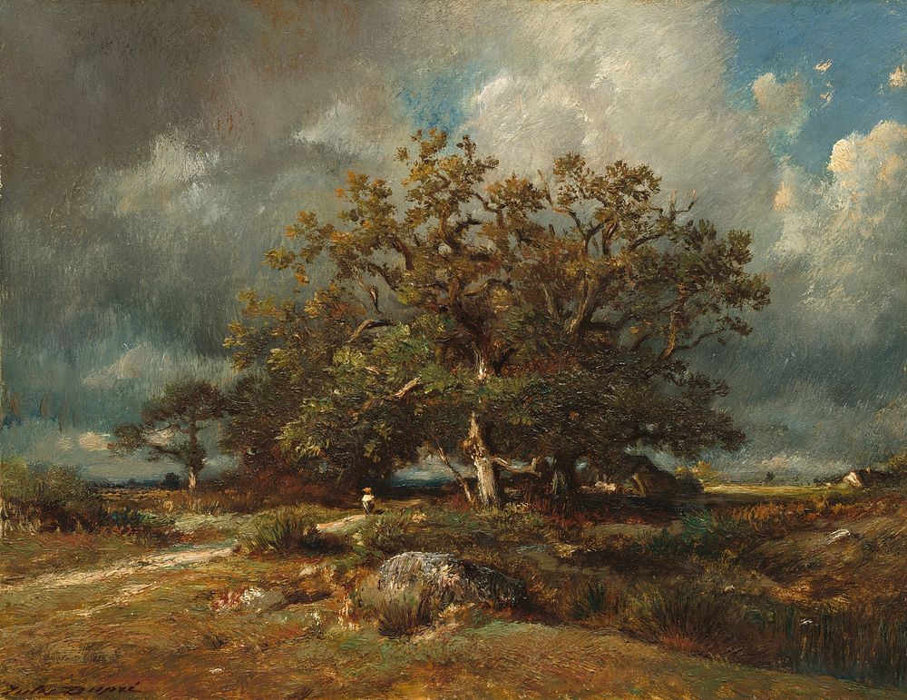 The Old Oak (ca. 1870) by Jules Dupré.  