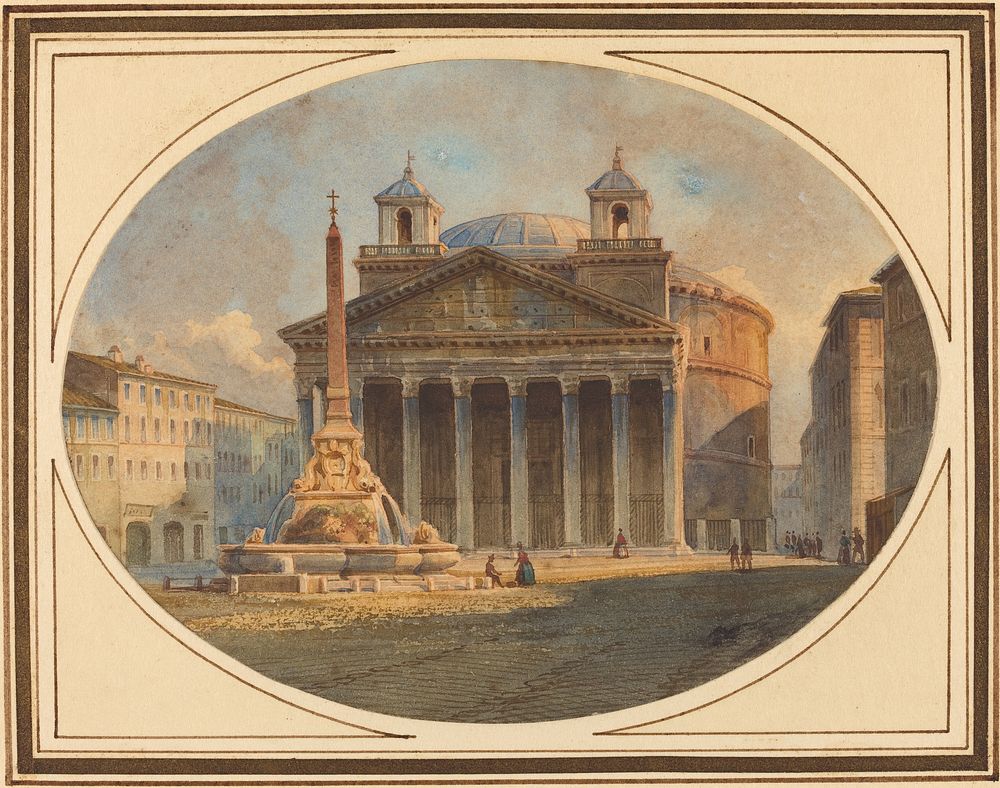 The Pantheon by Victor Jean Nicolle (1754–1826).  