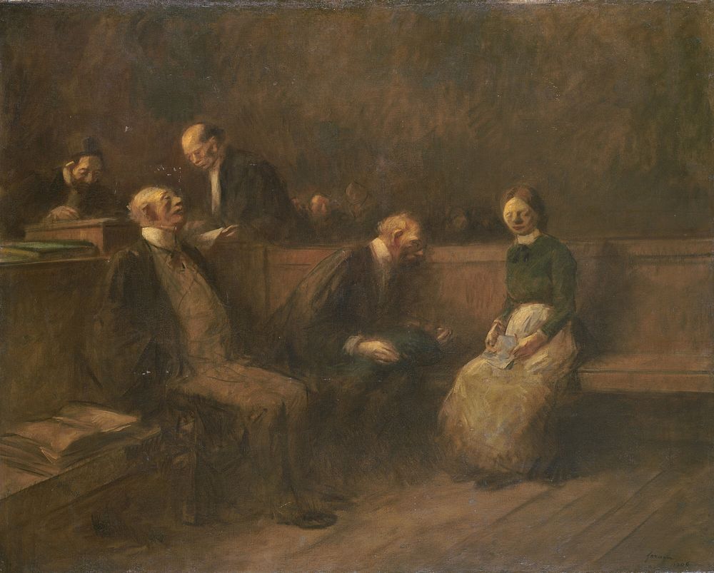 The Petition (1906) by Jean Louis Forain.  