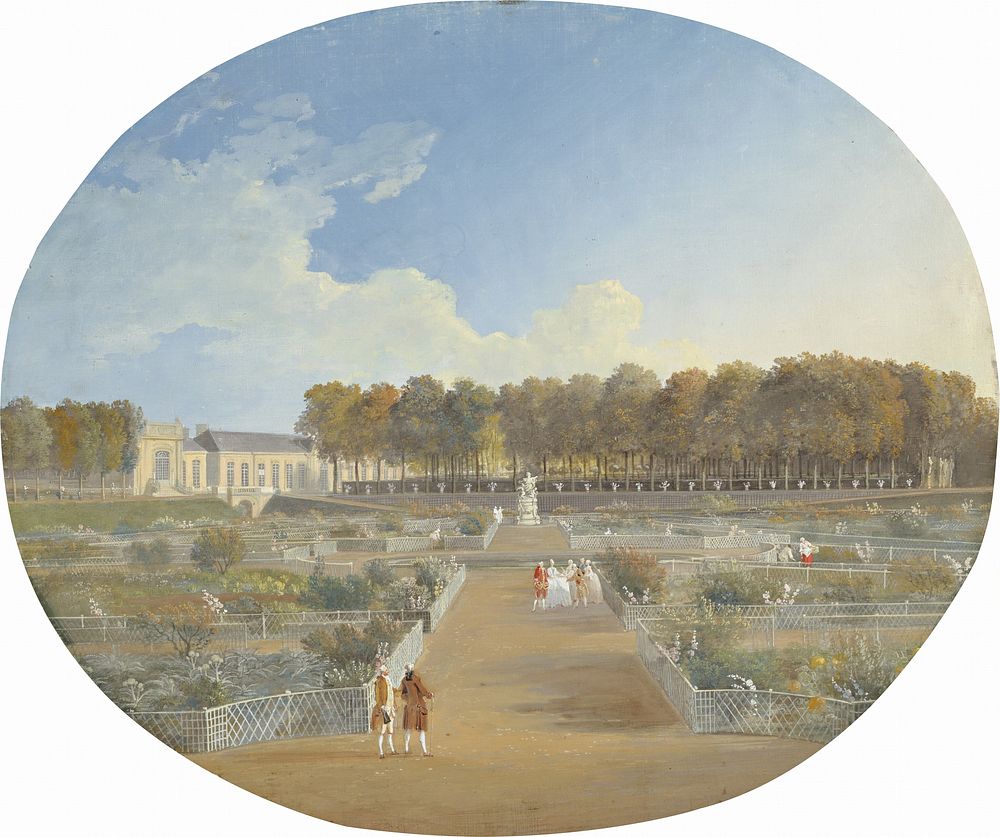 The Potager of the H&ocirc;tel de Valentinois in Passy (ca. 1780) by Alexis Nicolas P&eacute;rignon the Elder.  