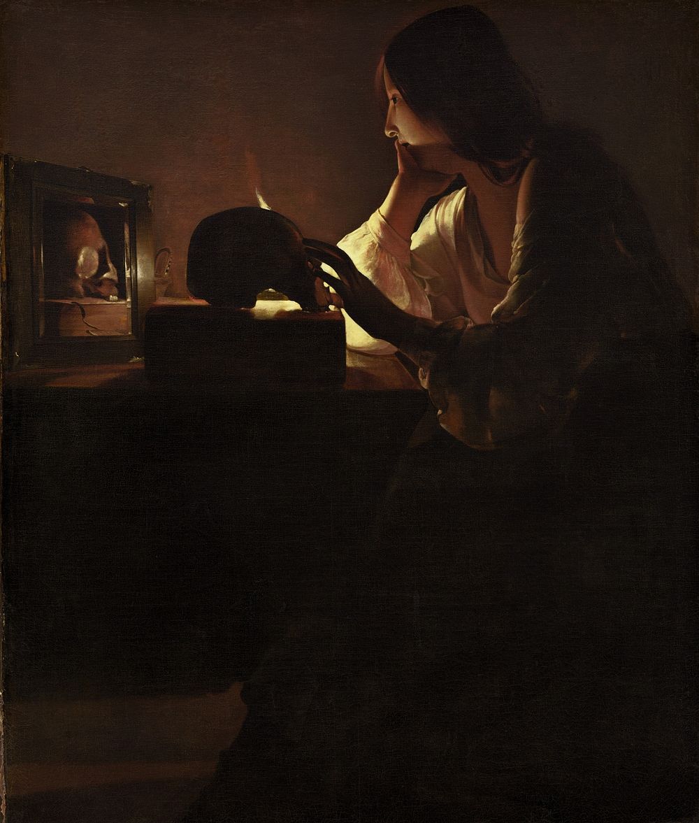 The Repentant Magdalen (ca. 1635&ndash;1640) by Georges de La Tour.  
