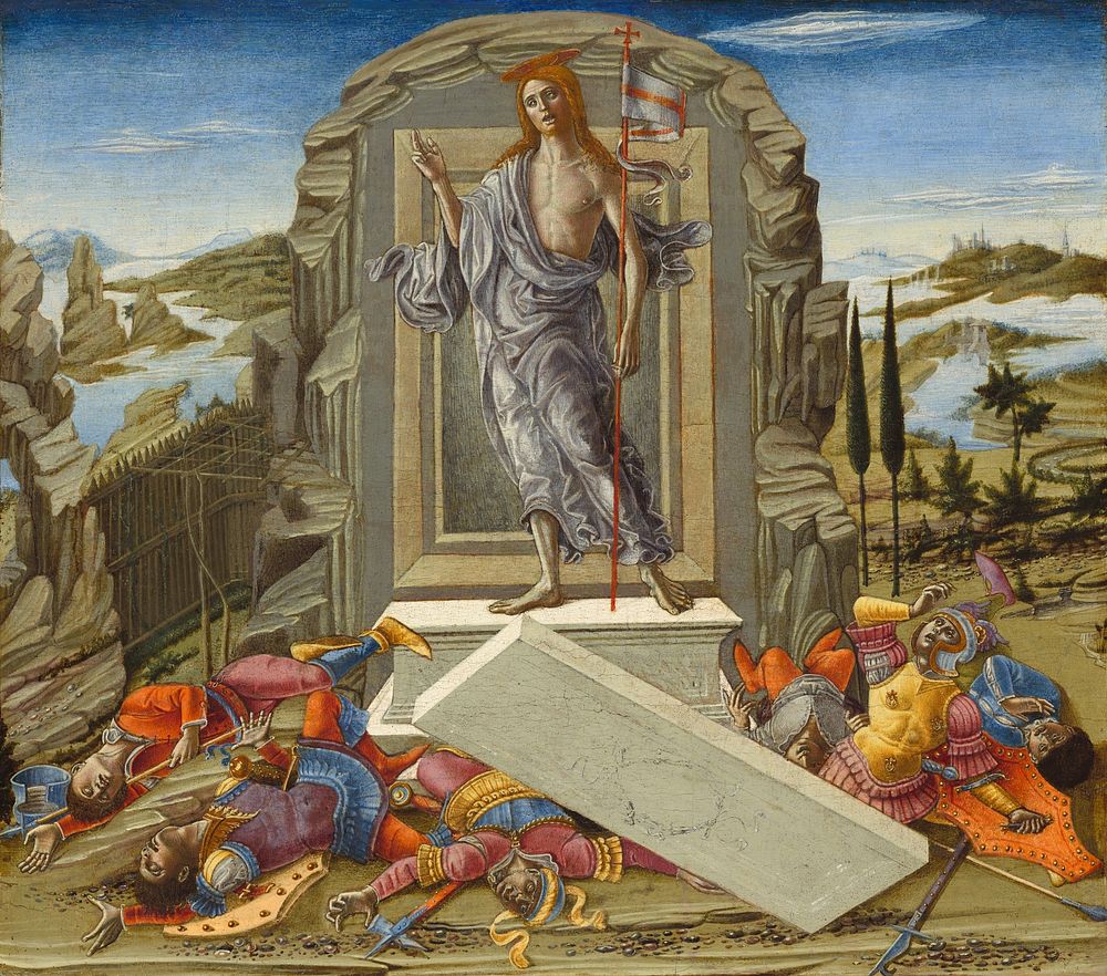 The Resurrection (ca. 1491) by Benvenuto di Giovanni .  