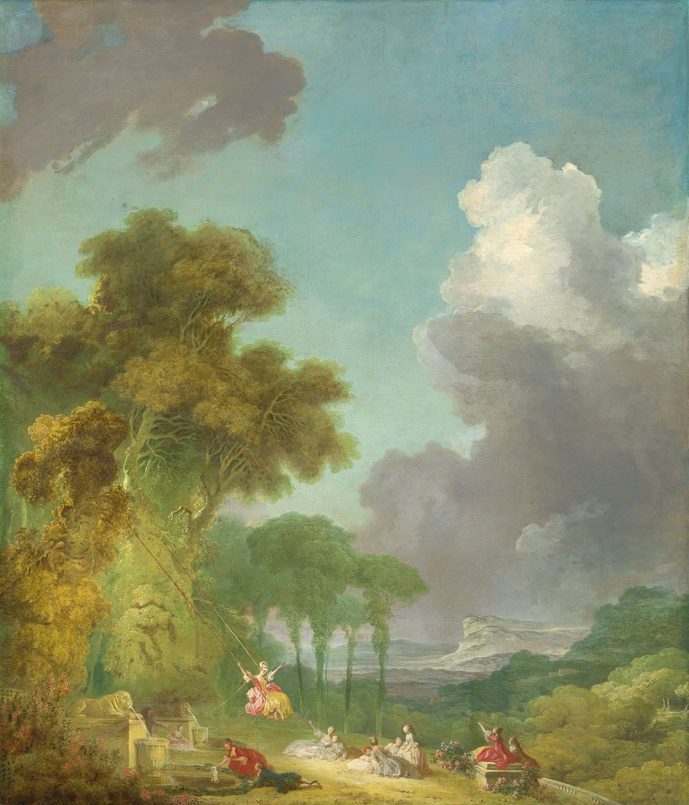 The Swing (ca. 1775&ndash;1780) by Jean Honor&eacute; Fragonard.  