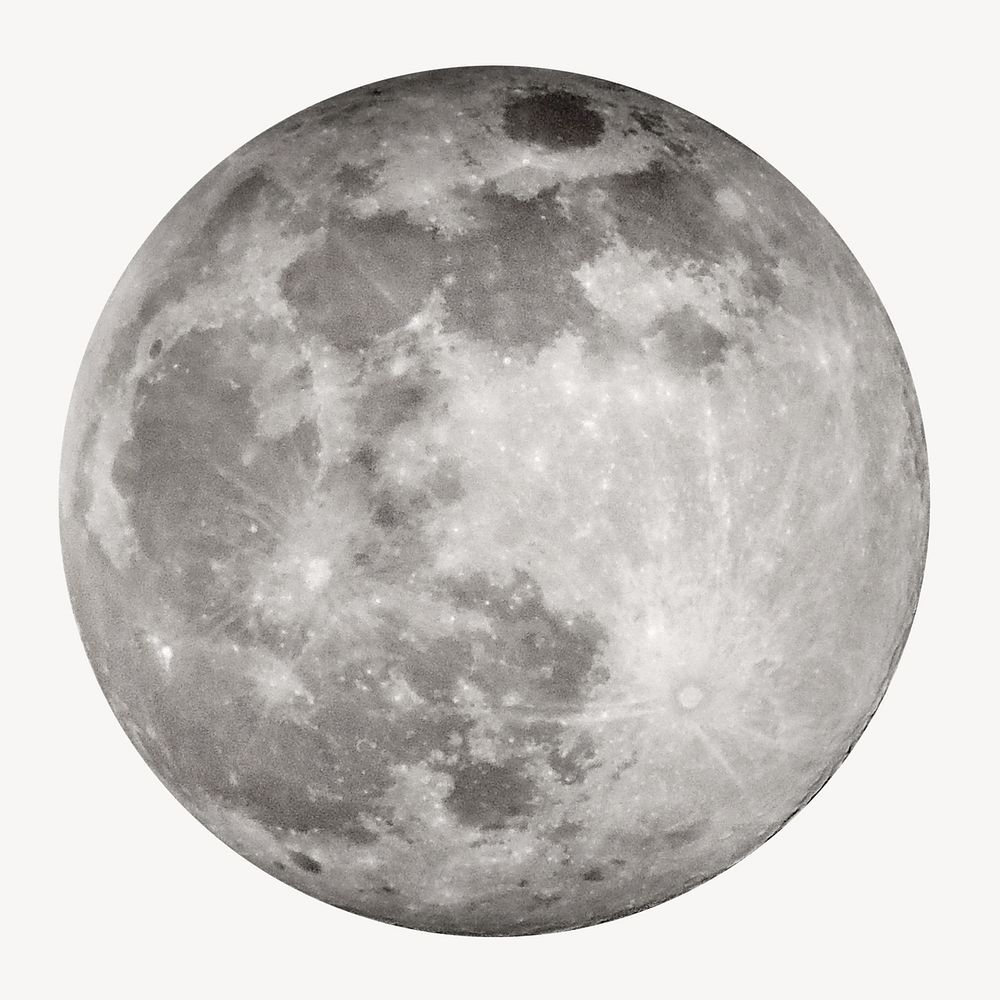 Full moon isolated design | Free Photo - rawpixel