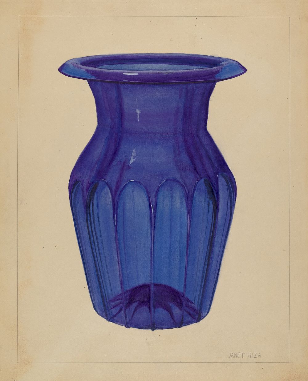 Vase (ca.1936) by Janet Riza.  