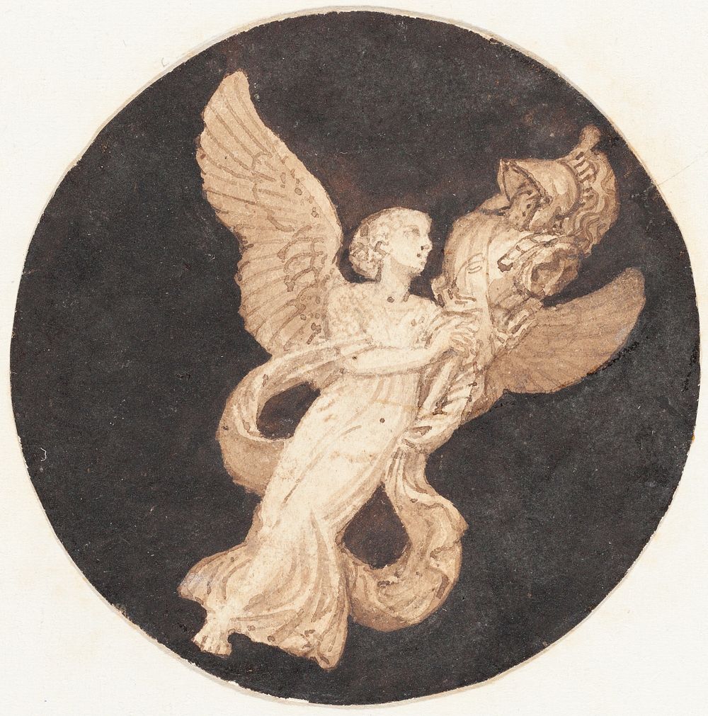 Vignette for a Title Page: "Winged Victory" print in high resolution by Thomas Stothard (1755&ndash;1834). 
