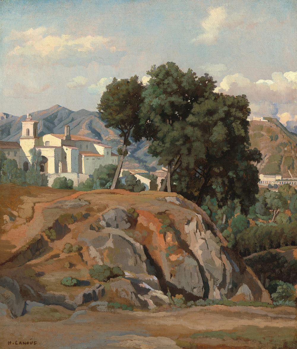 View of La Cava (c. 1840) byF&eacute;lix-Hippolyte Lano&uuml;e.  
