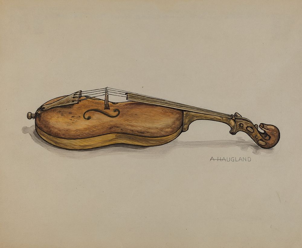 Violin (ca.1937) by Augustine Haugland.  