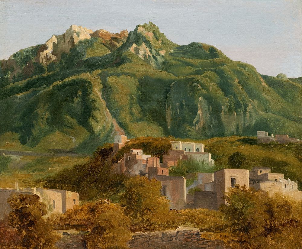 Village on the Island of Ischia (ca. 1826) by S&eacute;bastien&ndash;Louis&ndash;Guillaume Norblin de la Gourdaine.  