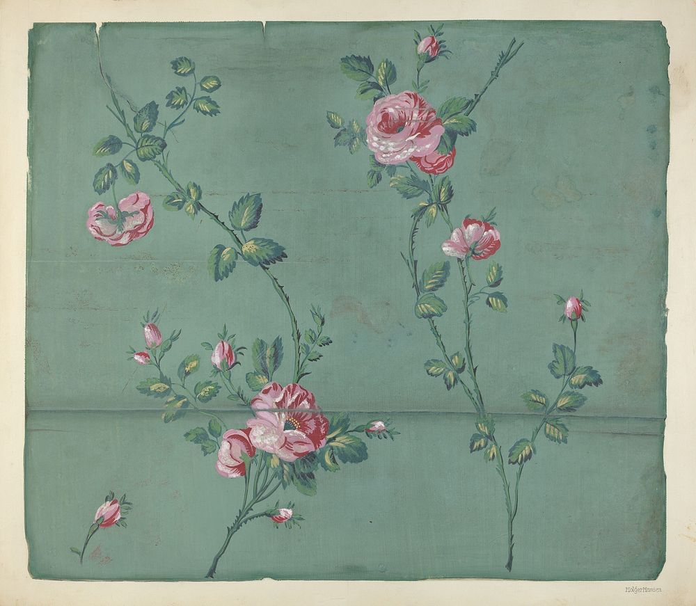 Wallpaper (ca. 1939) by Holger Hansen.  