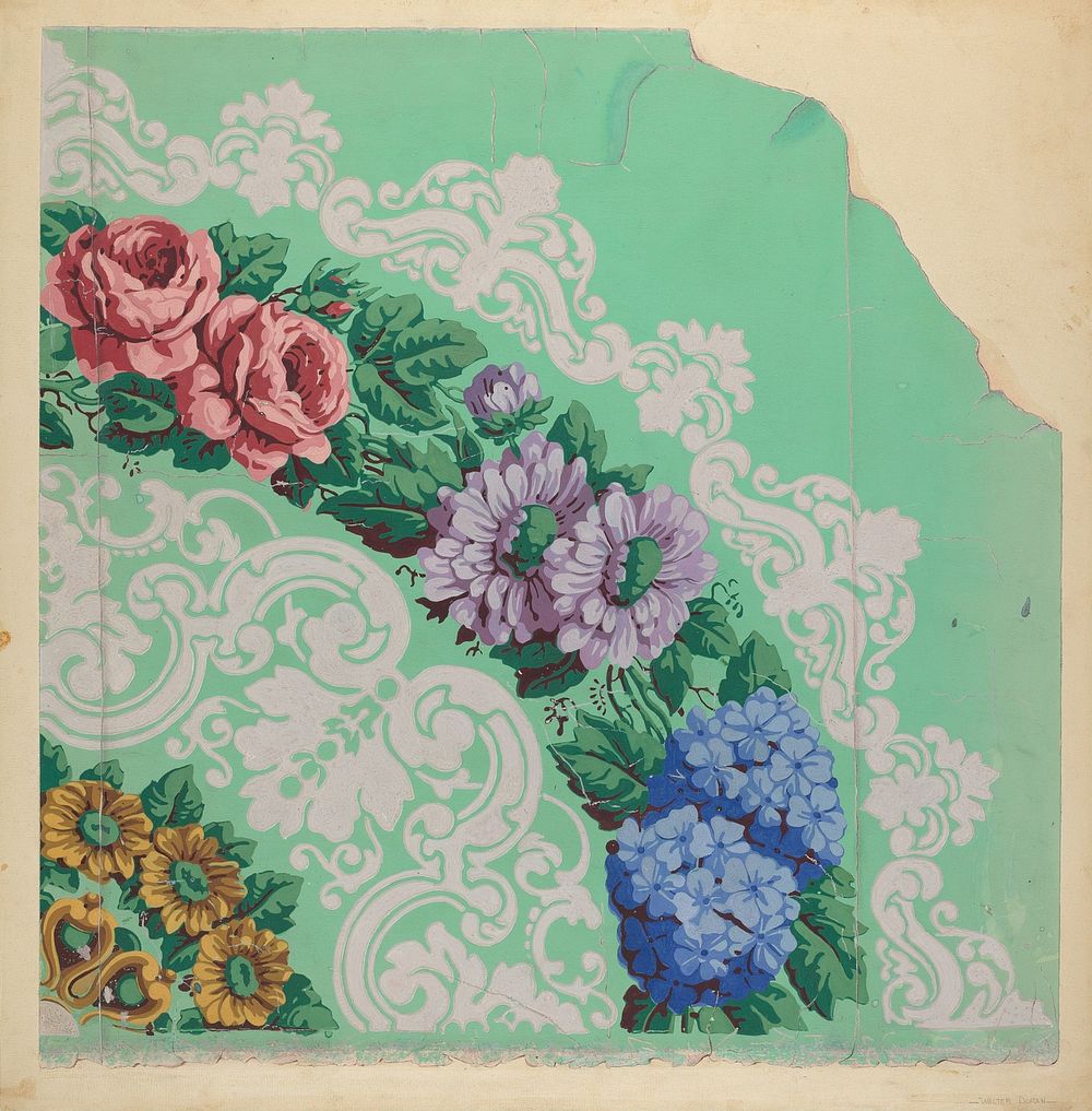 Wallpaper (ca. 1939) by Walter Doran.  