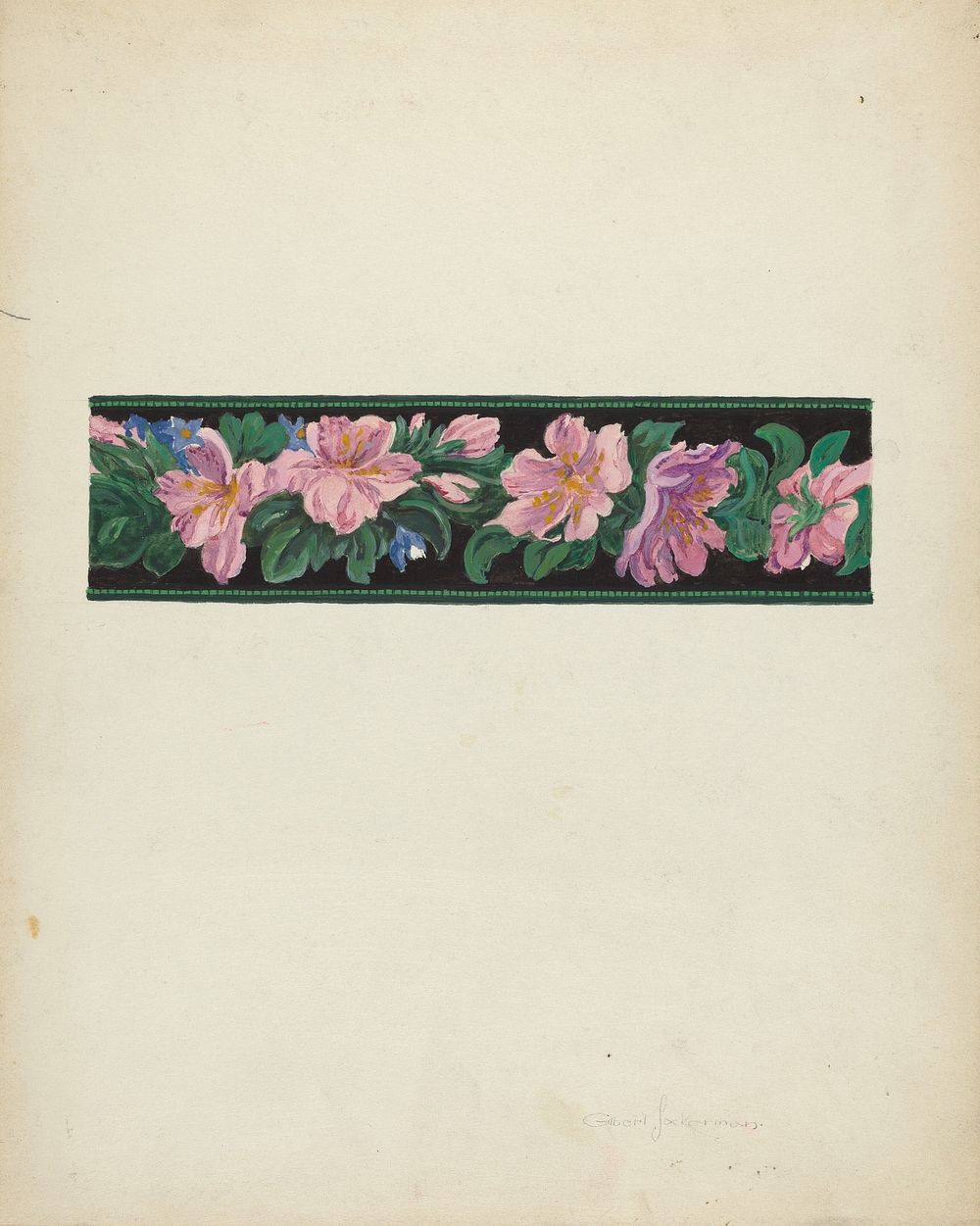 Wallpaper (ca. 1939) by Gilbert Sackerman.  
