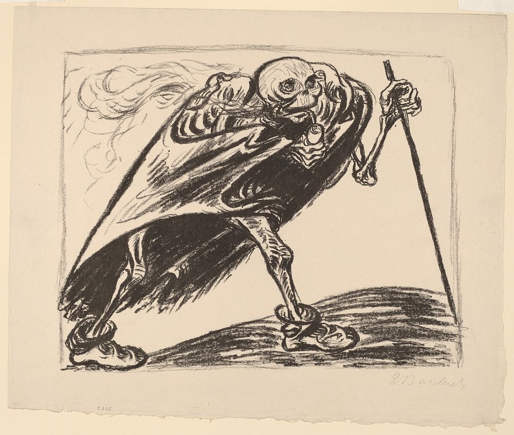 Wandering Death (1923) by Ernst Barlach.  