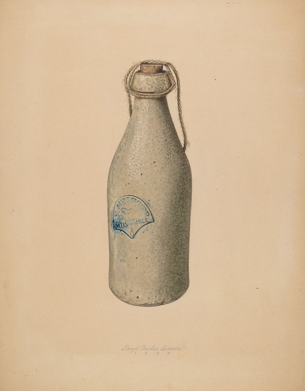 Weiss Beer Bottle (1939) by Lloyd Charles Lemcke.  