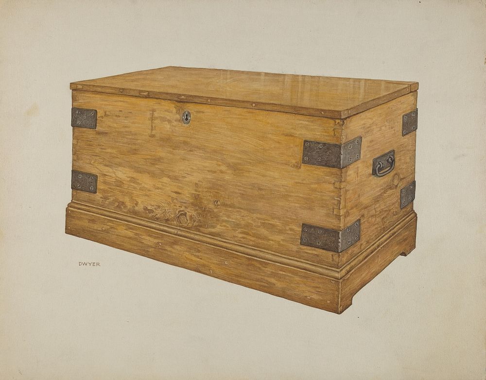 Wooden Chest (ca.1939) by James Dwyer.  