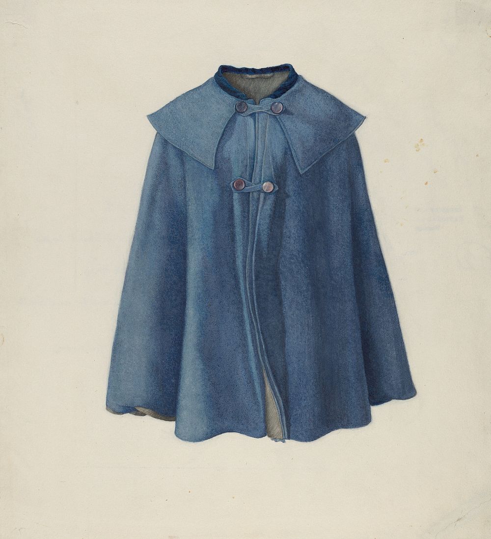 Woman's Cape (ca.1936) by Helen E. Gilman.  