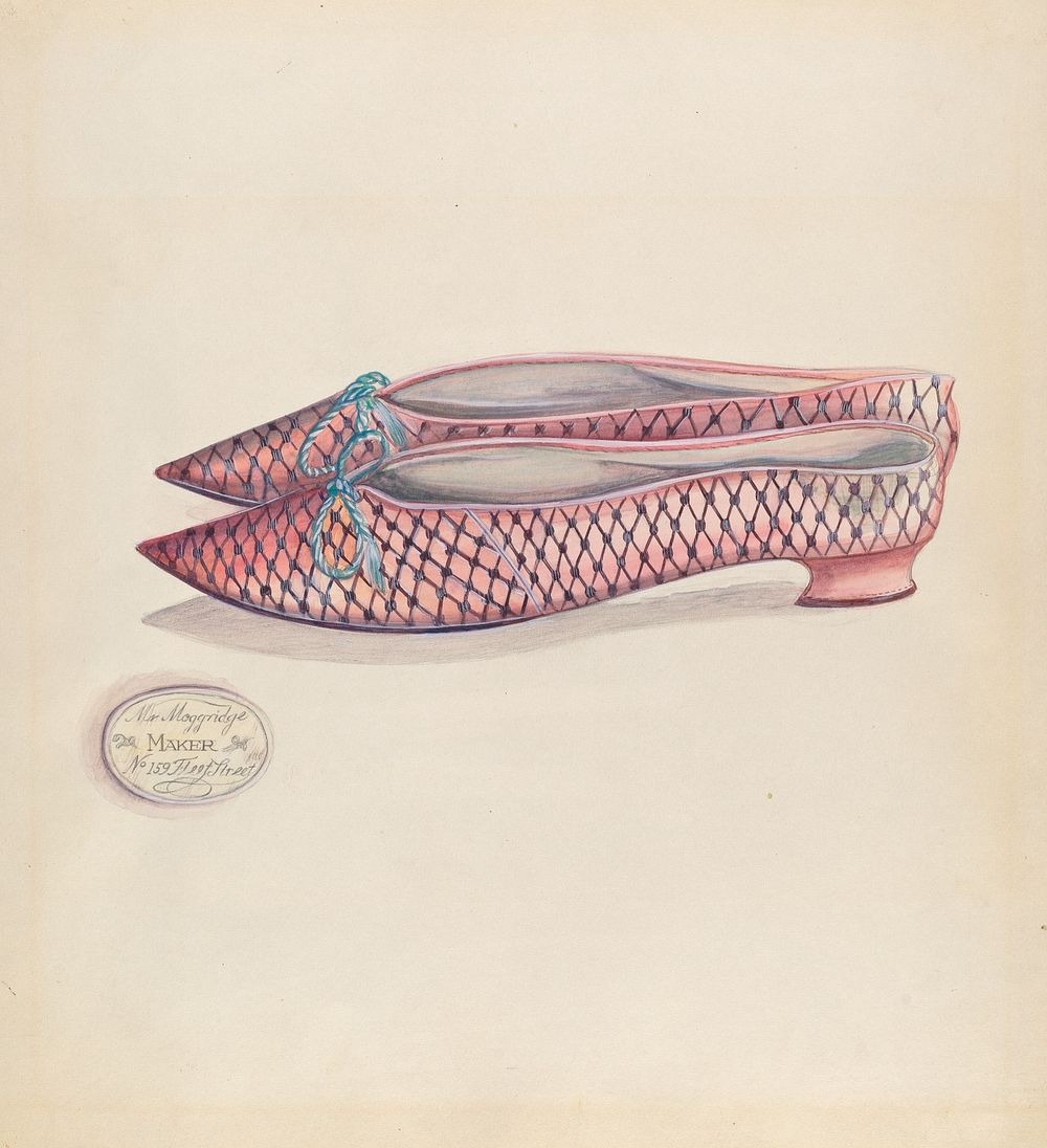 Woman's Slipper (ca.1936) by Ella Josephine Sterling.  