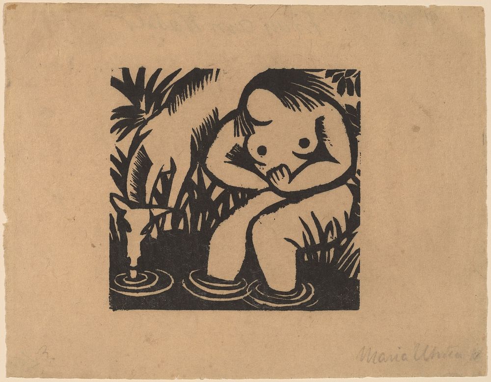 Woman at the Water (1918) by Maria Uhden.  