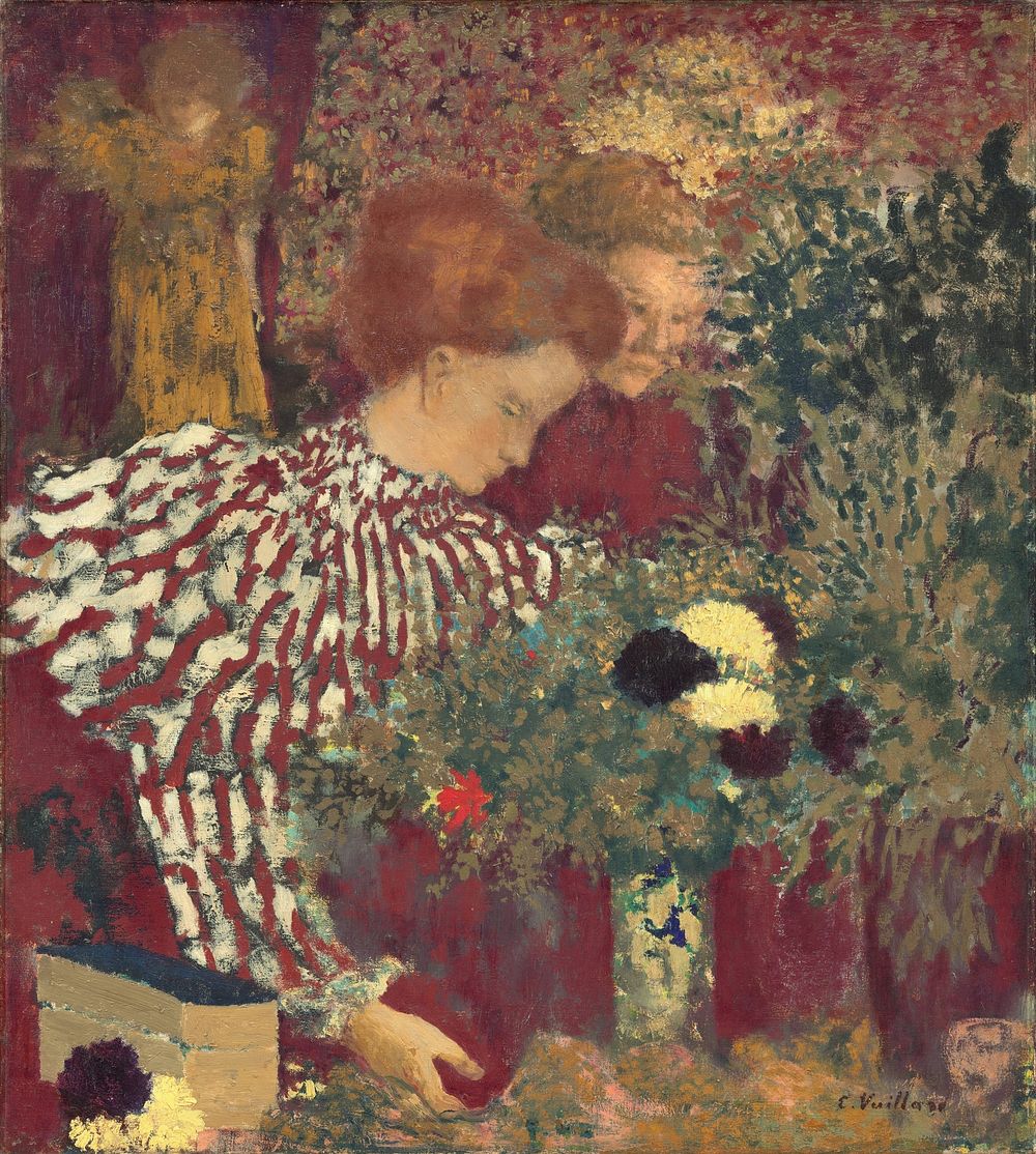 Woman in a Striped Dress (1895) by Edouard Vuillard.  