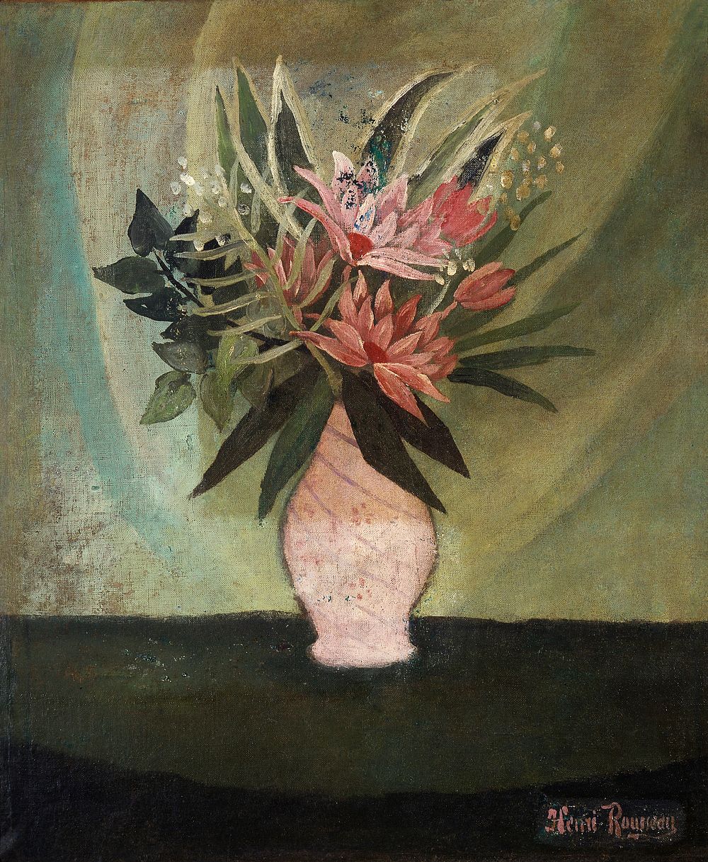 Still Life, Vase of Flowers (19th–20th century) painting in high resolution. 