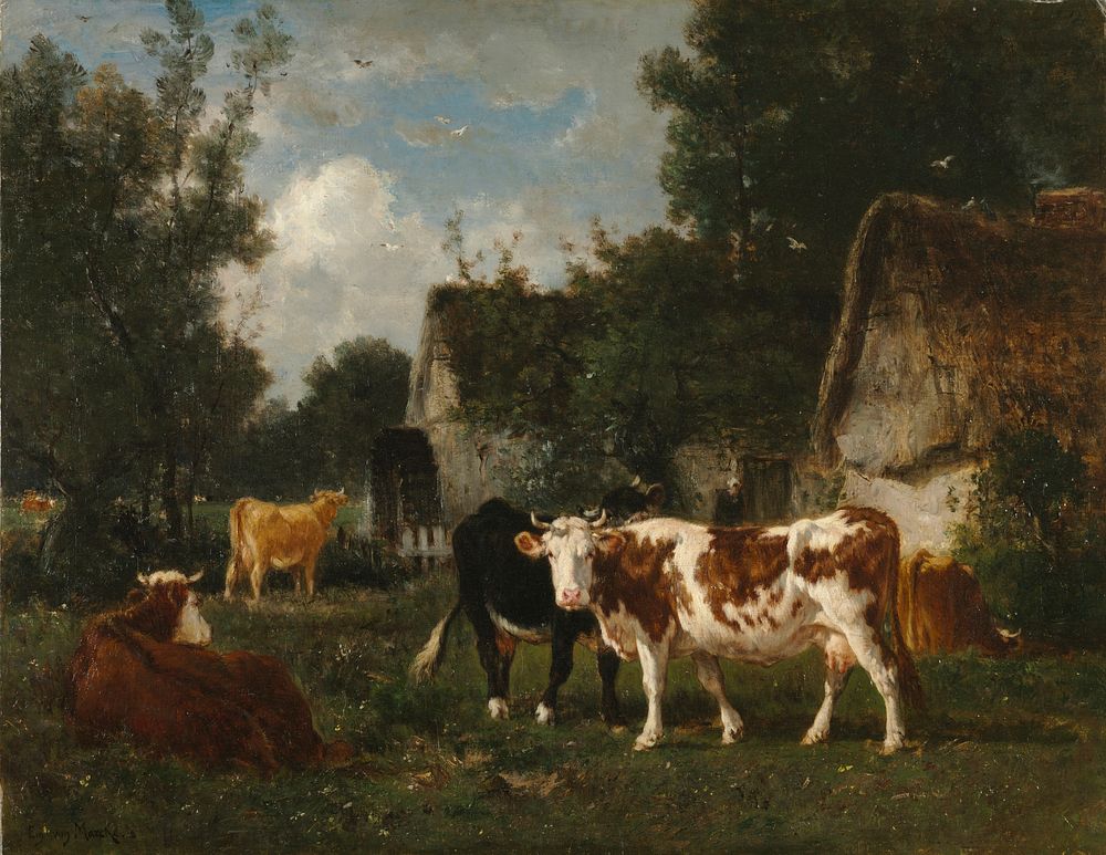 The Mill (1873) by Emile van Marcke. 