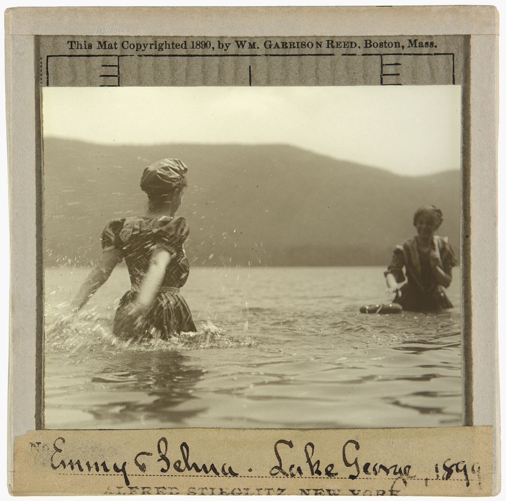 Emmy and Selma, Lake George (1899) by Alfred Stieglitz.  