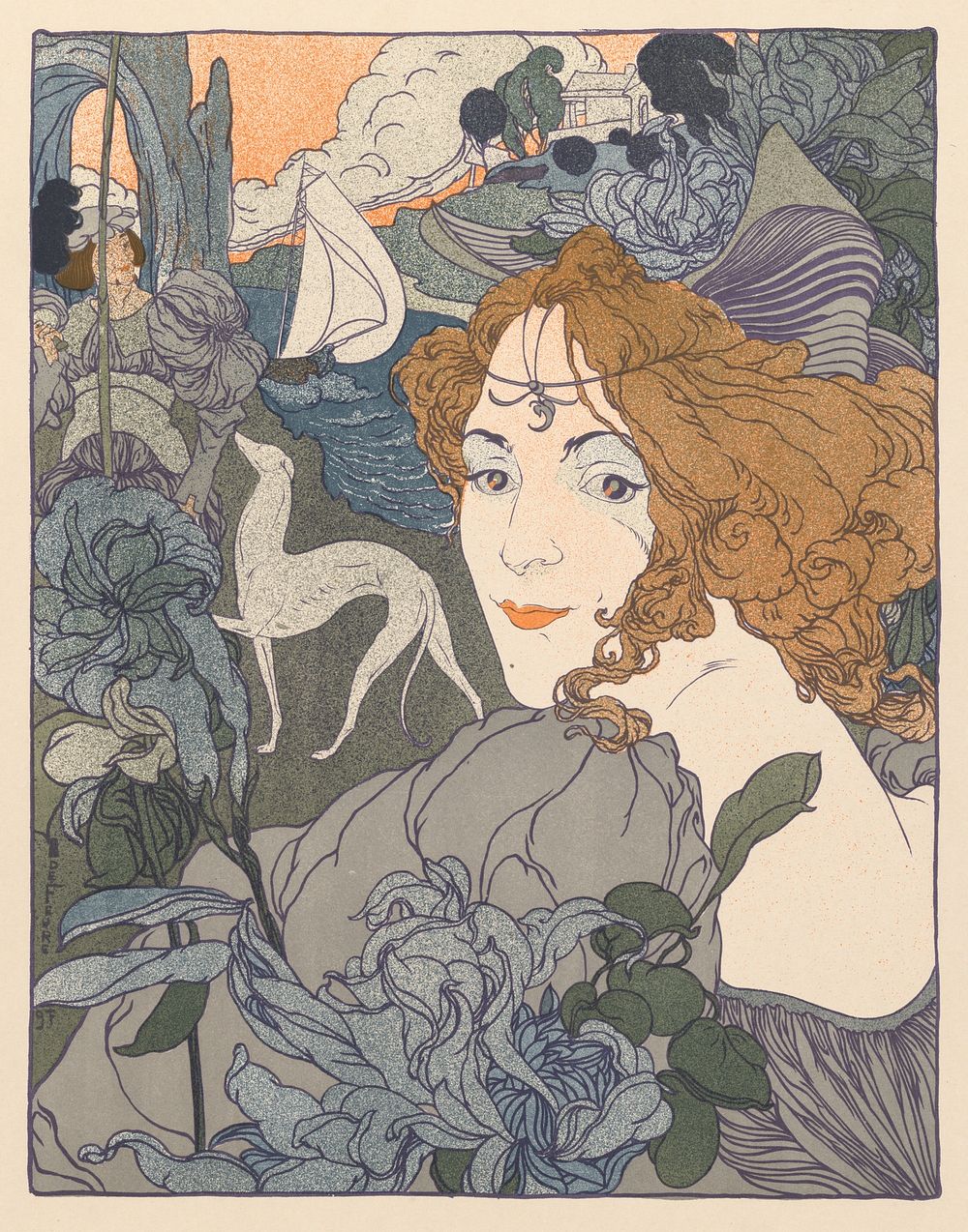 Retour (1897) print in high resolution by Georges de Feure.  