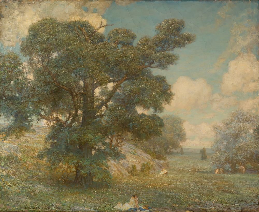 Summer (1909) painting in high resolution by Louis Loeb. 