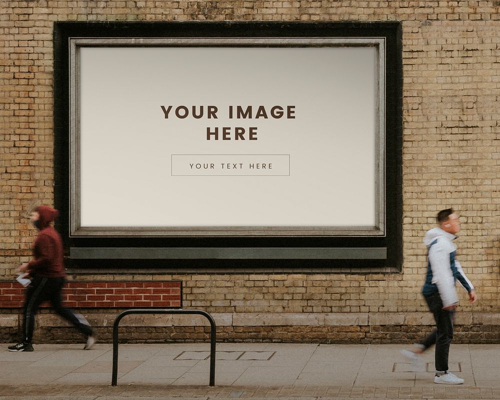 Billboard mockup psd, advertisement on the street of London